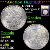 ***Auction Highlight*** 1883-s Morgan Dollar $1 Graded Choice AU/BU Slider+ By USCG (fc)
