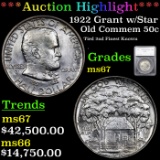 *HIGHLIGHT OF ENTIRE AUCTION* 1922 Grant w/Star Old Commem Half Dollar 50c Graded ms67 By SEGS (fc)