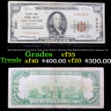 1929 $100 National Currency Type 1 Low Serial # 'Security First National Bank Of Los Angeles, CA' Gr
