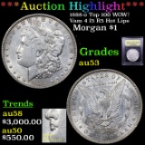 ***Auction Highlight*** 1888-o Top 100 WOW! Vam 4 I5 R5 Hot Lips Morgan Dollar $1 Graded Select AU B