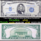 **Star Note** 1934a $5 Blue Seal Silver Certificate Grades xf+