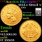 ***Auction Highlight*** 1856-s Small 's' Three Dollar Gold 3 Graded au58 By SEGS (fc)