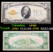 1928 $10 Gold Certificate, Signatures Woods/Mellon Alexander Hamilton Grades xf