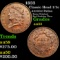 1833 Classic Head half cent 1/2c Grades Choice AU