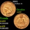 1863 Indian Cent 1c Grades Choice AU/BU Slider+