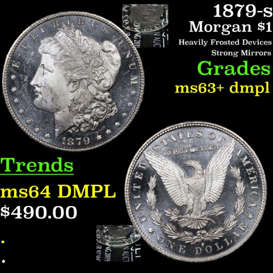 1879-s Morgan Dollar $1 Grades Select Unc+ DMPL