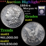 ***Auction Highlight*** 1884-s Morgan Dollar $1 Graded Select Unc By USCG (fc)