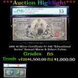 ***Auction Highlight*** 1896 $2 Silver Certificate Fr-248 