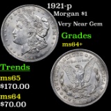 1921-p Morgan Dollar $1 Grades Choice+ Unc