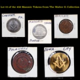Lot #3 of the 450 Masonic Tokens from The Walter O. Collection