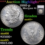 ***Auction Highlight*** 1880-p Morgan Dollar $1 Graded ms65+ By SEGS (fc)