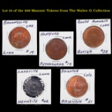 Lot #5 of the 450 Masonic Tokens from The Walter O. Collection