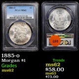PCGS 1885-o Morgan Dollar $1 Graded ms62 By PCGS