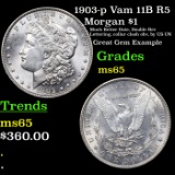 1903-p Vam 11B R5 Morgan Dollar $1 Grades GEM Unc