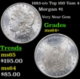 1883-o /o Top 100 Vam 4 I3 R4 Morgan Dollar $1 Grades Choice+ Unc