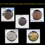 Lot #7 of the 450 Masonic Tokens from The Walter O. Collection