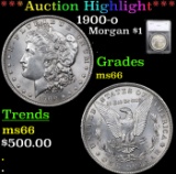 ***Auction Highlight*** 1900-o Morgan Dollar $1 Graded ms66 By SEGS (fc)