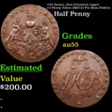 1795 Sussex, East Grinstead copper 1/2 Penny Token D&H-22 Pro Bono Publico Grades Choice AU