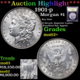 ***Auction Highlight*** 1901-p Morgan Dollar $1 Graded Select Unc By USCG (fc)