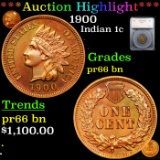 Proof ***Auction Highlight*** 1900 Indian Cent 1c Graded pr66 bn By SEGS (fc)