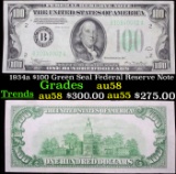 1934a $100 Green Seal Federal Reserve Note Grades Choice AU/BU Slider