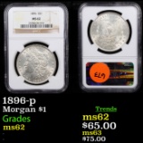 NGC 1896-p Morgan Dollar $1 Graded ms62 By NGC