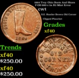 1864 Troy Ohio Boots And Shoes F-OH-880-c-5a R3 Mint Error Civil War Token 1c Grades xf