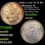 1888-o vam 43 I2 R5 Morgan Dollar $1 Grades Choice+ Unc