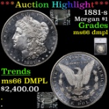 ***Auction Highlight*** 1881-s Morgan Dollar $1 Graded ms66 dmpl By SEGS (fc)