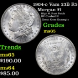 1904-o Vam 23B R5 Morgan Dollar $1 Grades GEM Unc