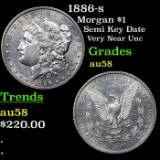 1886-s Morgan Dollar $1 Grades Choice AU/BU Slider