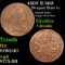 1803 S-260 Draped Bust Large Cent 1c Grades f details