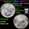 ***Auction Highlight*** 1921-p vam 12 R5 Peace Dollar $1 Graded Choice Unc By USCG (fc)