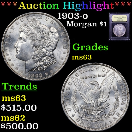 ***Auction Highlight*** 1903-o Morgan Dollar $1 Graded Select Unc By USCG (fc)