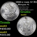 1880-o vam 57 R5 Morgan Dollar $1 Grades Select Unc