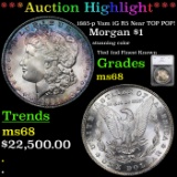 *HIGHLIGHT OF THE NIGHT* 1885-p Vam 1G R5 Near TOP POP! Morgan Dollar $1 Graded ms68 By SEGS (fc)