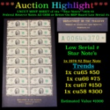 ***Auction Highlight*** UNCUT MINT SHEET of 16x **Star Note's**1976 $2 Federal Reserve Notes All GEM