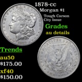 1878-cc Morgan Dollar $1 Grades AU Details