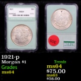 1921-p Morgan Dollar $1 Graded By NTC