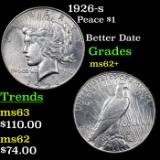 1926-s Peace Dollar $1 Grades Select Unc