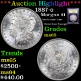 ***Auction Highlight*** 1887-o Morgan Dollar $1 Graded GEM Unc By USCG (fc)