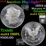 ***Auction Highlight*** 1884-o Morgan Dollar $1 Graded ms64 DMPL By SEGS (fc)