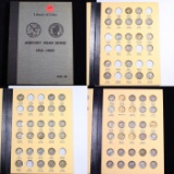 Partial Mercury Dime Book 1916-1945 69 coins