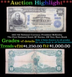 ***Auction Highlight*** 1902 $10 National Currency President McKinley The First National Bank OF Rac