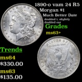 1890-o vam 24 R5 Morgan Dollar $1 Grades Select+ Unc