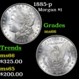 1885-p Morgan Dollar $1 Grades GEM+ Unc