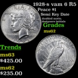 1928-s vam 6 R5 Peace Dollar $1 Grades Select Unc