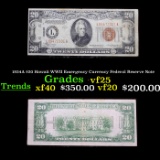 1934A $20 Hawaii WWII Emergency Currency Federal Reserve Note Grades