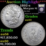 ***Auction Highlight*** 1892-s Morgan Dollar $1 Graded Select AU By USCG (fc)