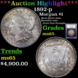 ***Auction Highlight*** 1892-p Morgan Dollar $1 Graded GEM Unc By USCG (fc)